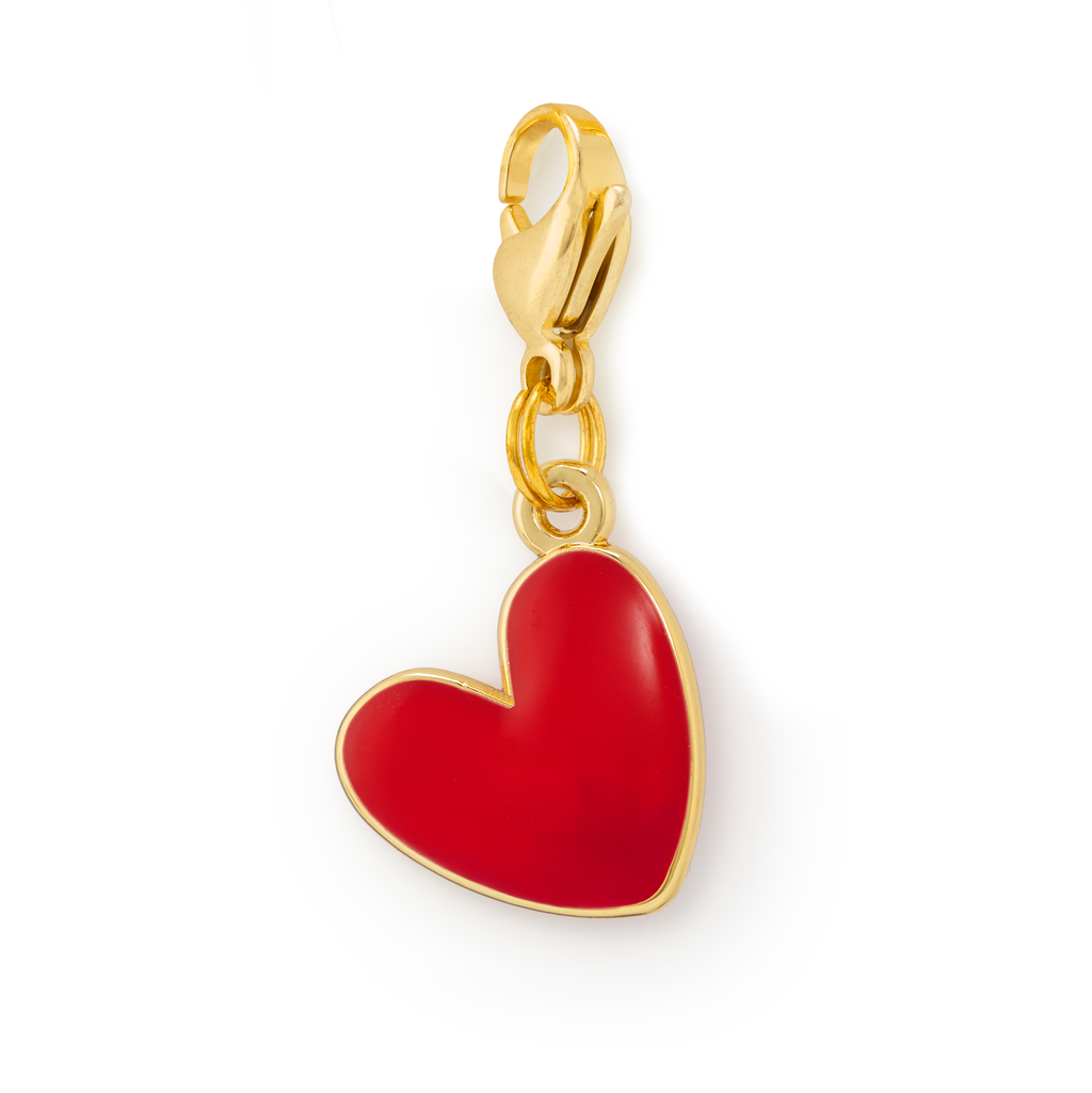 Red Heart Collar Charm