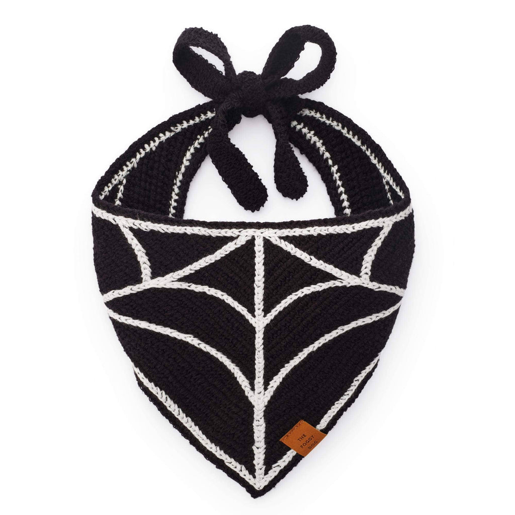 Spiderweb Crochet Dog Bandana