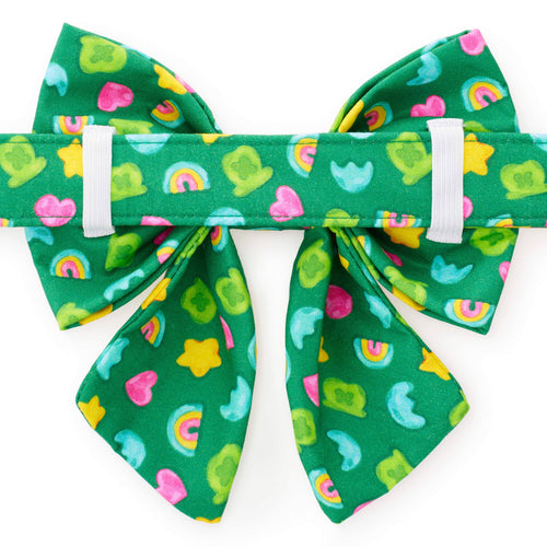 Charmed St. Patrick's Day Lady Dog Bow