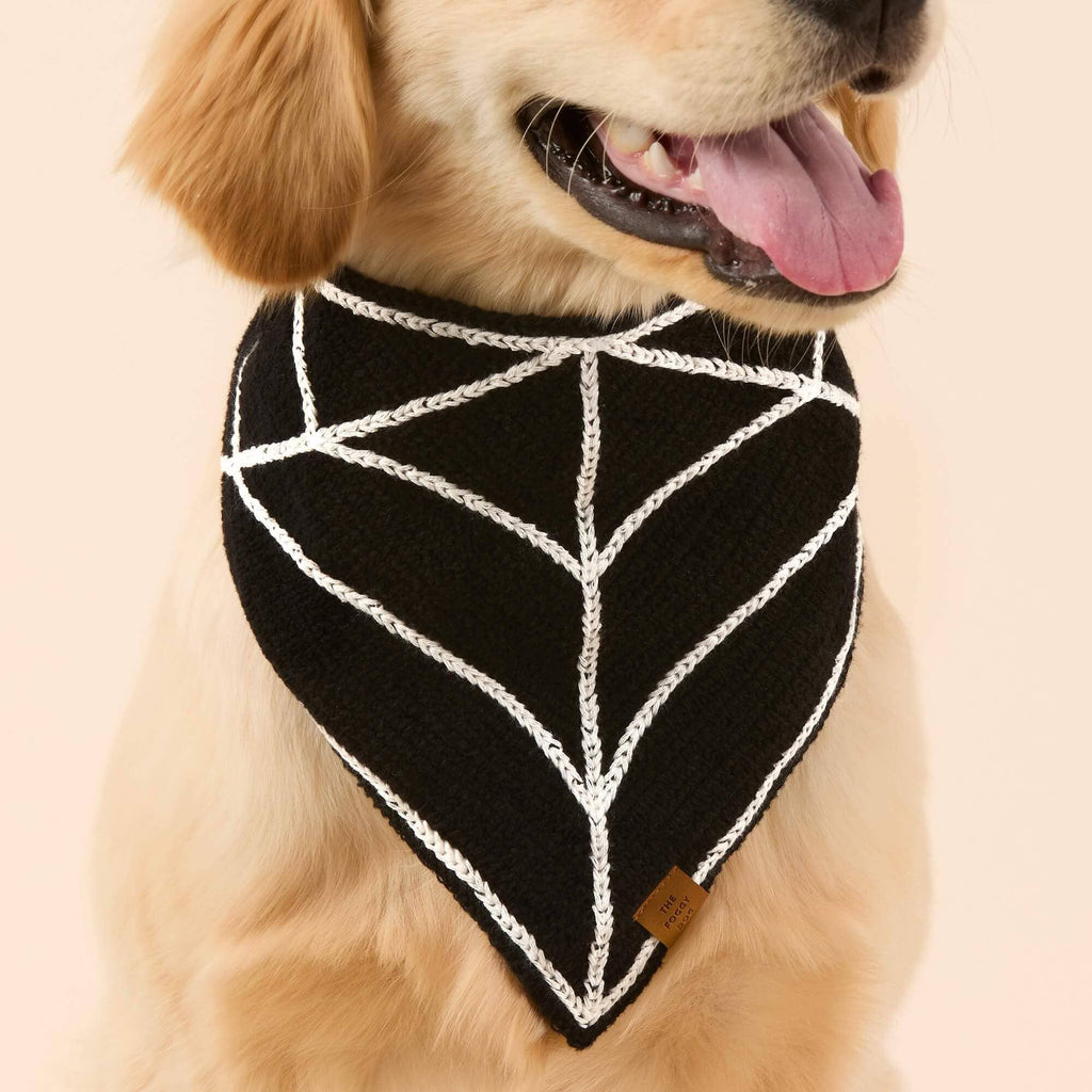 Spiderweb Crochet Dog Bandana