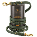 Premium Oil-Waxed Braided Leather Dog Leash - 3 Color Options