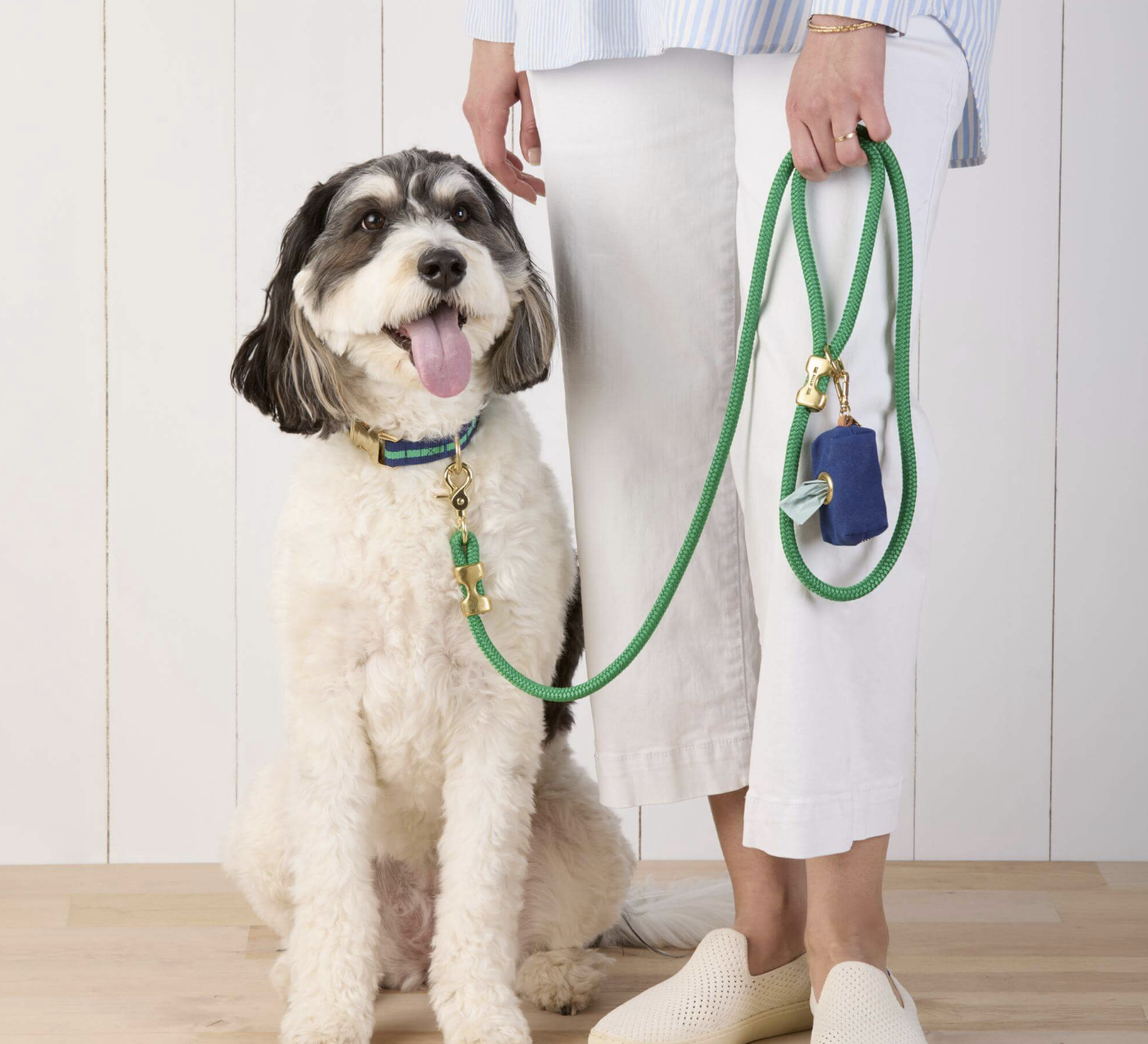 Grass Green Marine Rope Dog Leash