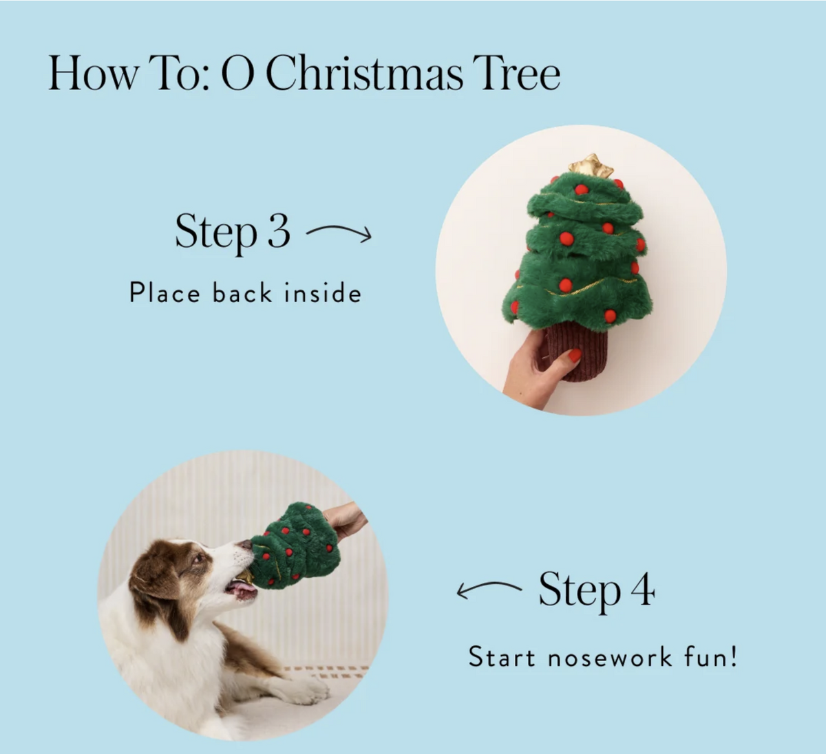 O Christmas Tree Interactive Snuffle Dog Toy