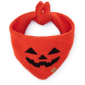 Jack-o’-Lantern Knit Dog Bandana