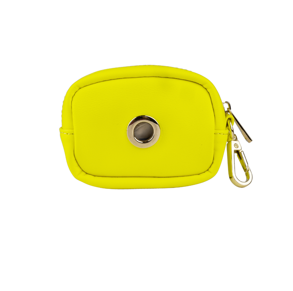 Kiki Neon Yellow Waste Bag Dispenser And Treat Pouch