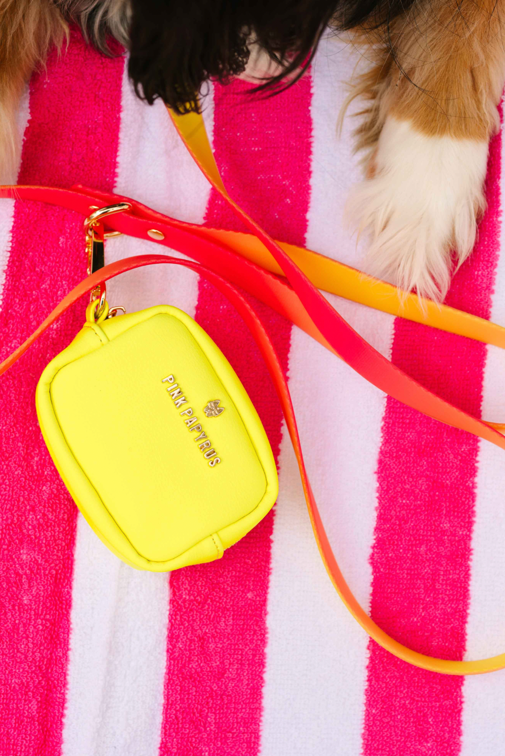 Kiki Neon Yellow Waste Bag Dispenser And Treat Pouch